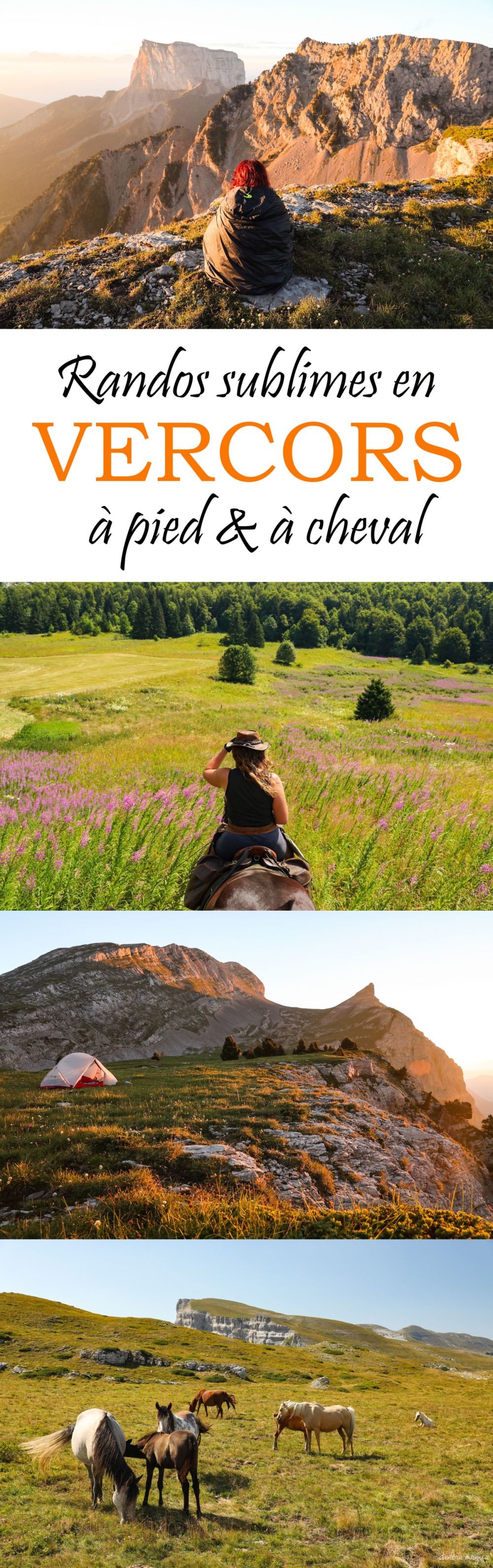Randonnées sublimes à pied et à cheval dans le #Vercors. #alpes #france
