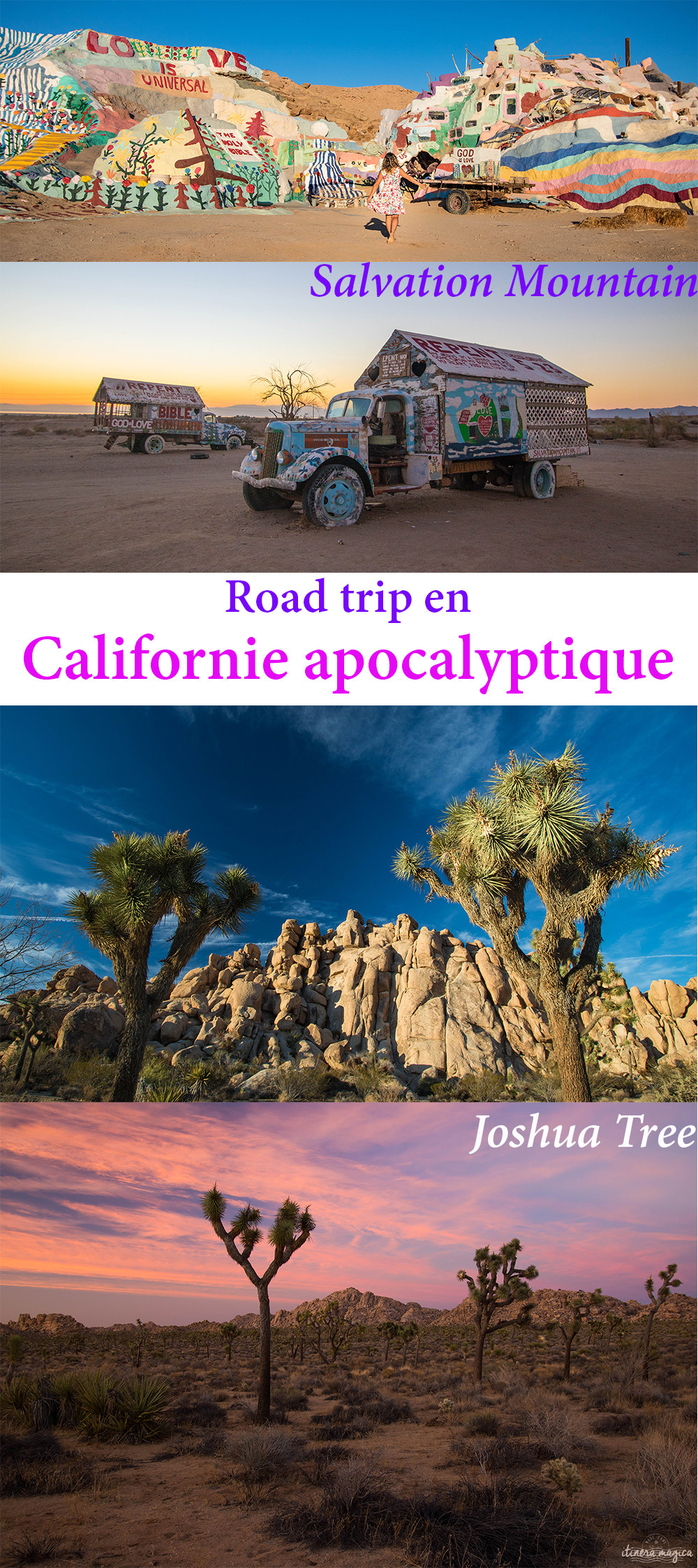 Salvation Mountain, Salton Sea, Joshua Tree : road trip en Californie apocalyptique. #californie #salvationmountain #usa #saltonsea #joshuatree