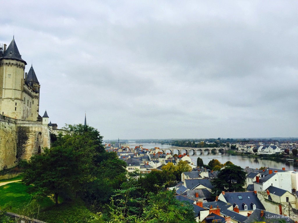 Vue sur Saumur depuis le château
