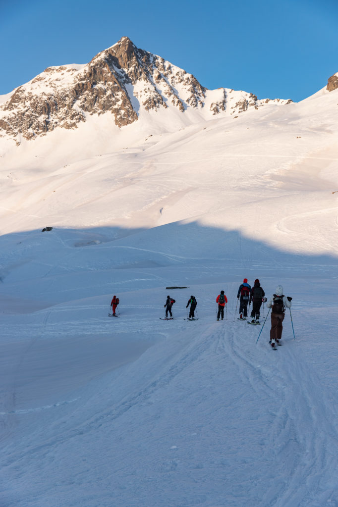 ski de rando à saint sorlin d'arves savoie avec chilowé