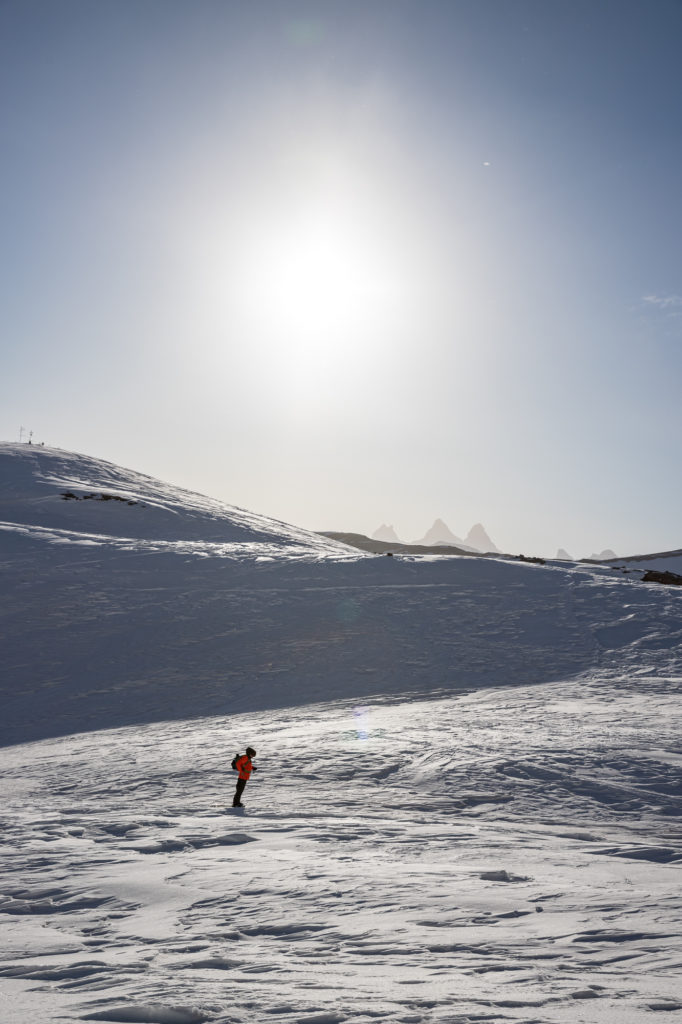 ski de rando à saint sorlin d'arves savoie avec chilowé