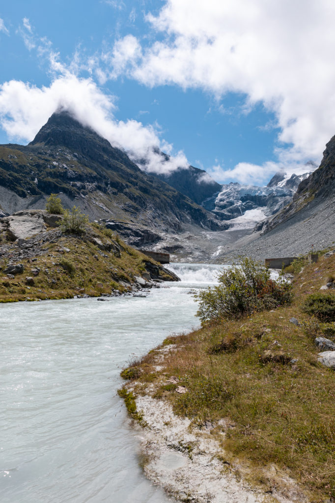 Randonnées en val d'Hérens, randonnées autour d'Evolène : le glacier de Ferpècle