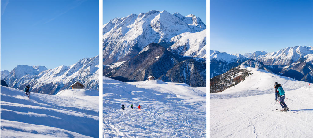 Skier à Villard reculas en oisans 