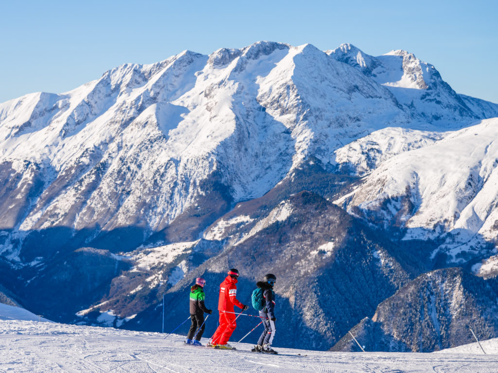 Skier à Villard reculas en oisans 