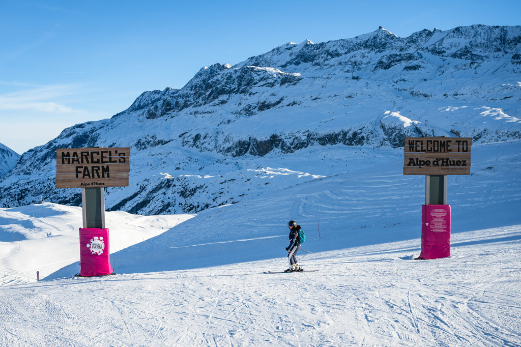 Skier à Villard reculas en oisans 